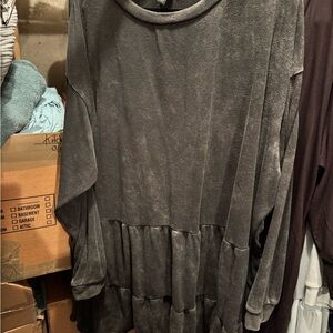 Wild Fable Charcoal Long-Sleeve Dress